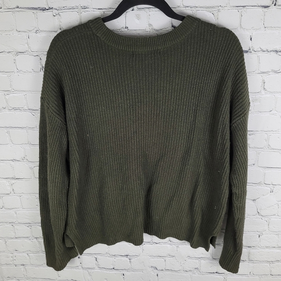 MADEWELL | patch pocket crewneck long sleeve knit pullover sweater Style J8782 - Picture 3 of 7